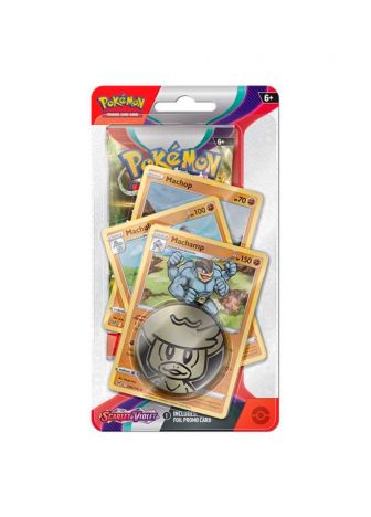 Premium Checklane Blister - Machamp (ENG) Scarlet & Violet - фото №1