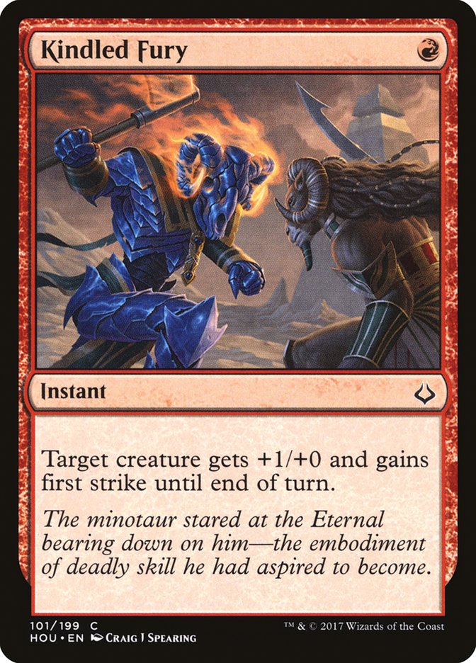 Inflame rage. MTG Fury.