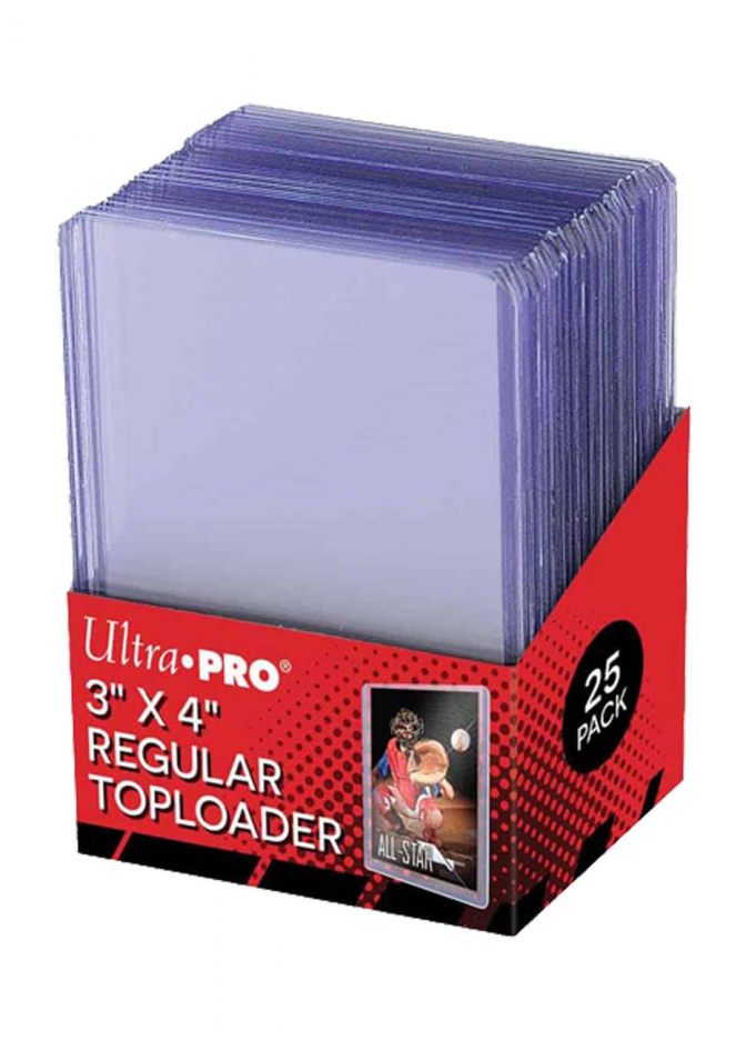 Набор защитных коробочек-топлоудеров UltraPro Toploaders для карт (25 шт.) - фото №1