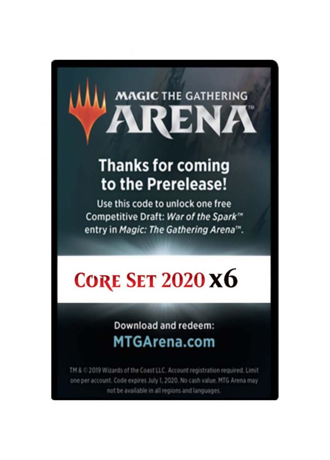 Код на 6 бустеров Core Set 2020 для MTG Arena - фото №1