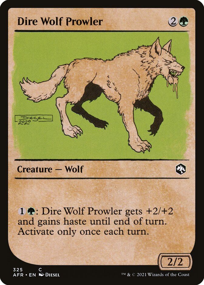 Крадущийся Лютый Волк / Dire Wolf Prowler - фото №1