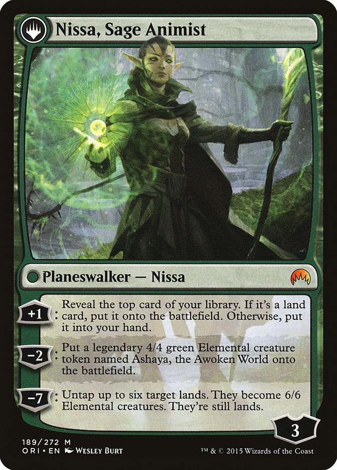 Нисса, Провидица Широколесья / Nissa, Vastwood Seer // Нисса, Премудрый Анимист / Nissa, Sage Animist - фото №2