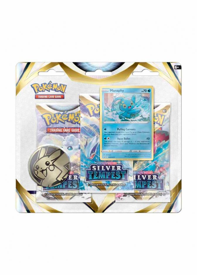 3-Pack Blister - Manaphy (ENG) Silver Tempest - фото №1