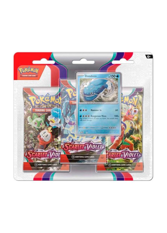 3-Pack Blister - Dondozo (ENG) Scarlet & Violet - фото №1