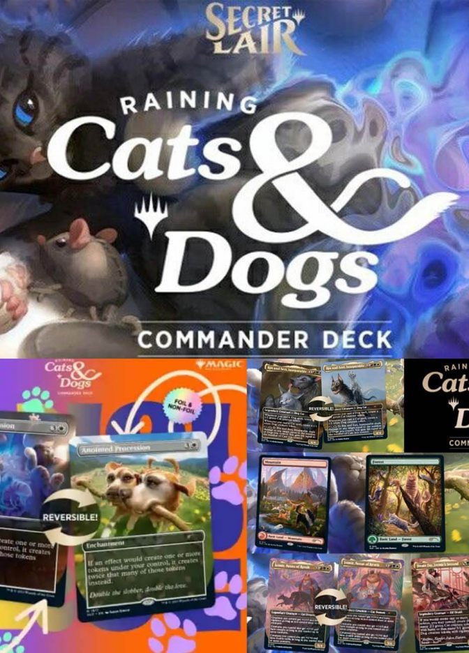 Колода Secret Lair Commander Deck: Raining Cats and Dogs - фото №1