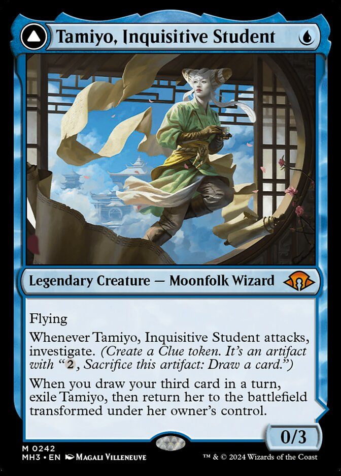 Tamiyo, Inquisitive Student // Tamiyo, Seasoned Scholar - фото №1