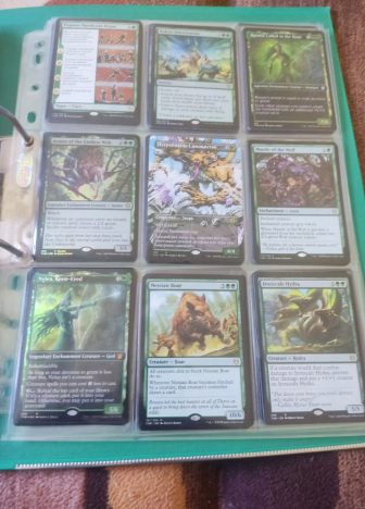 Коллекция зеленых карт MTG. - фото №7