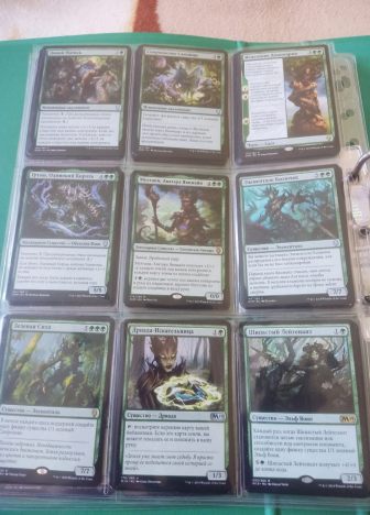 Коллекция зеленых карт MTG. - фото №8